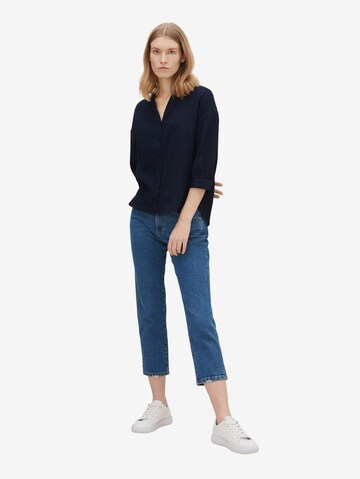 TOM TAILOR Blouse in Blue