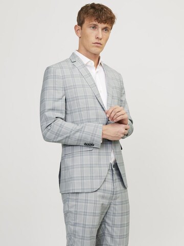 JACK & JONES Slim fit Blazer 'FRANCO ' in Grey: front