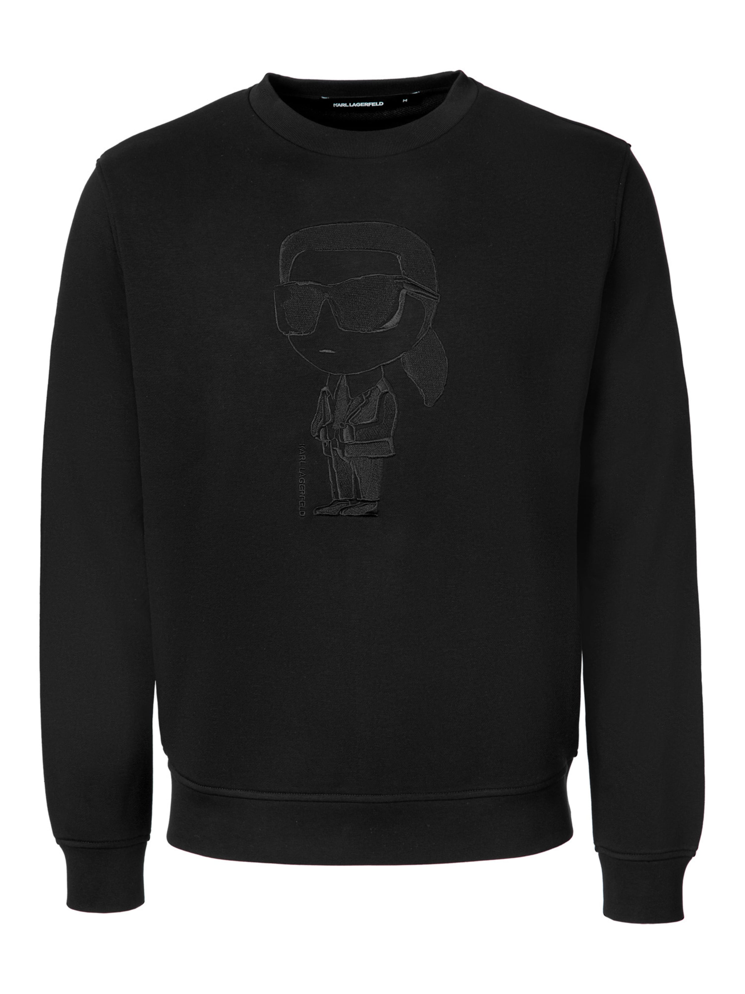 Karl Lagerfeld Sweatshirt in Schwarz: Vorderseite