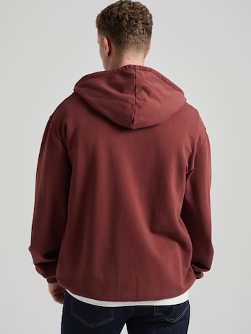 Trendsplant Bluza rozpinana 'ESSENTIAL' w kolorze czerwony: tył