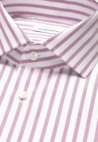 SEIDENSTICKER Regular fit Business shirt 'Schwarze Rose' in Pink