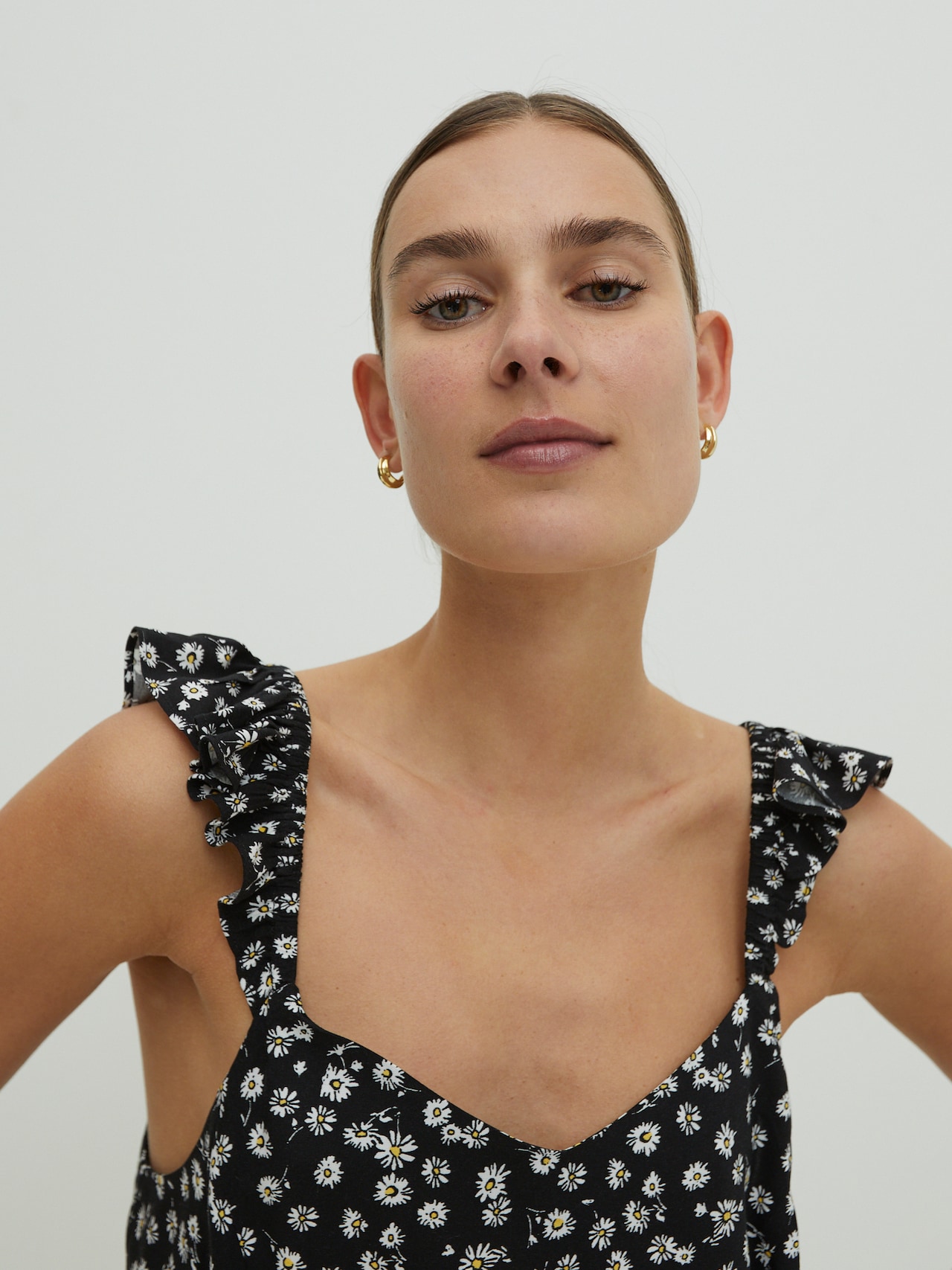 EDITED Producten Top 'Margaret' Zwart