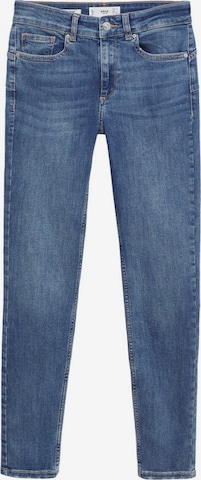 Skinny Jeans de la MANGO pe albastru: față