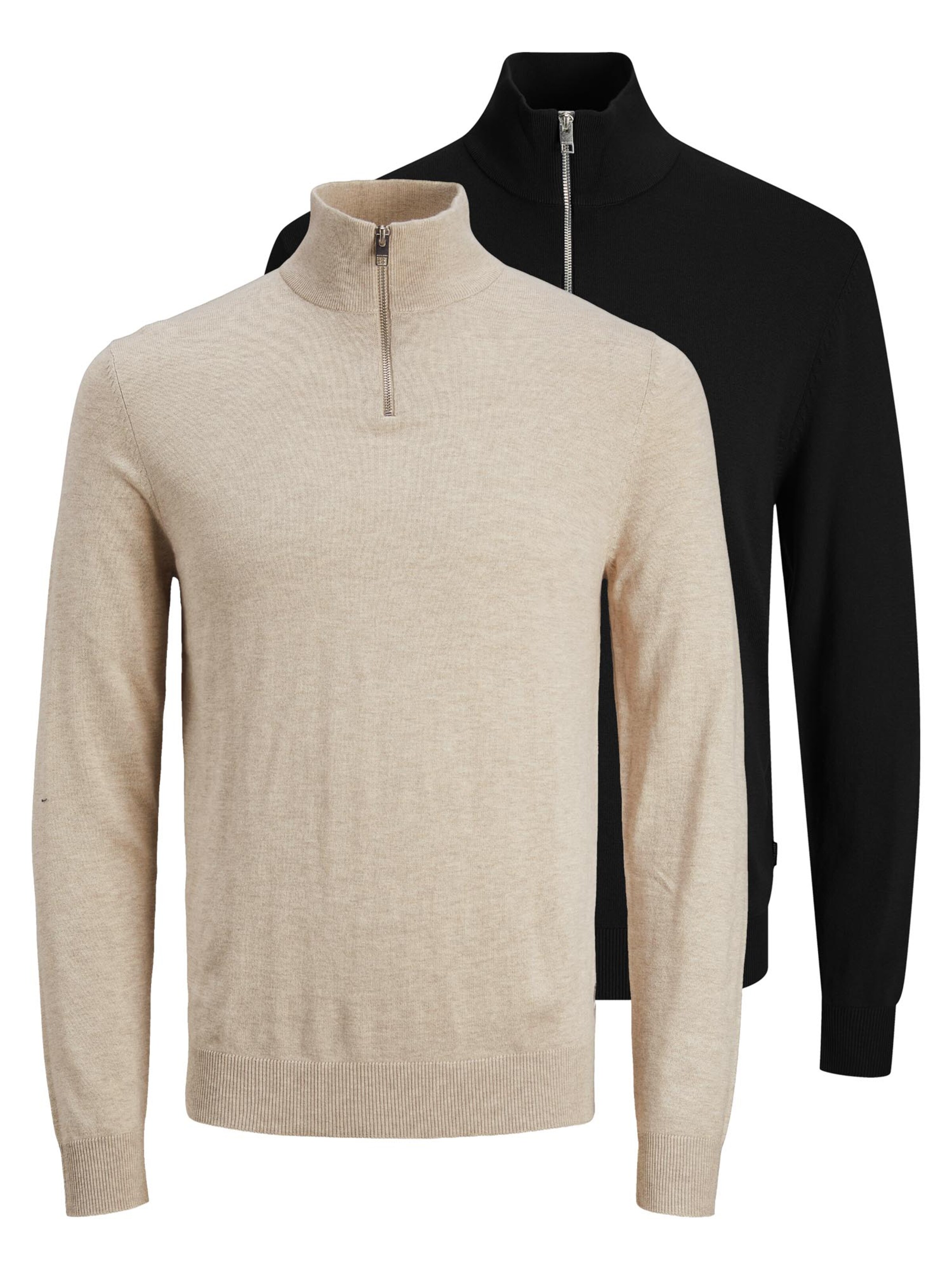 JACK & JONES Pullover 'Emil Knit'‌‌‌‌‌‌ in Braun: Vorderseite