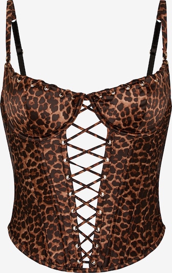 Hunkemöller Corsage in 70/B in braun / dunkelbraun, Produktansicht