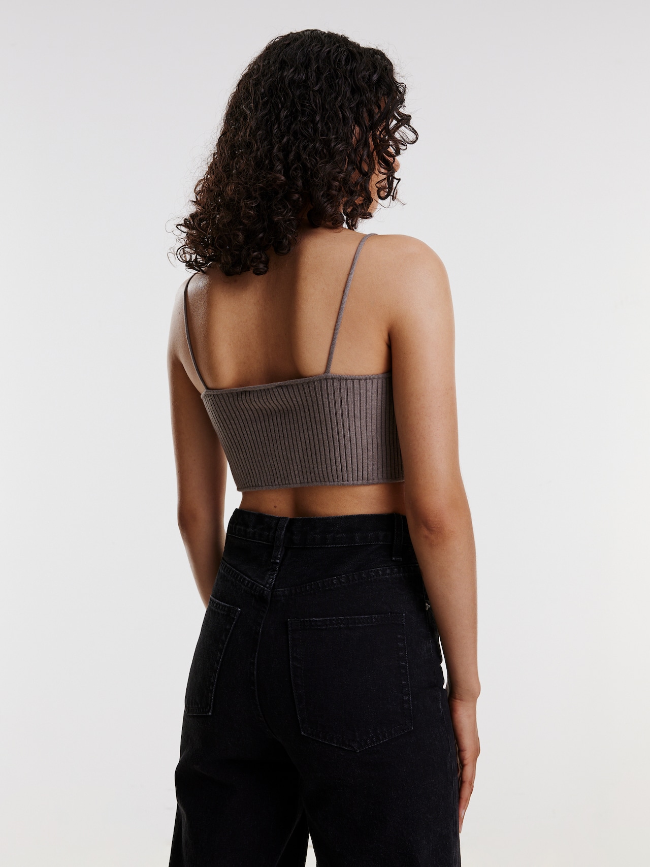 EDITED Top de punto 'Alica' beige oscuro