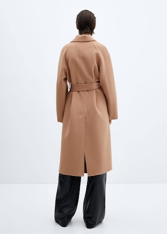 MANGO Between-Seasons Coat 'Batin' in Brown