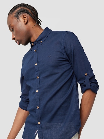 mėlyna MUSTANG Standartinis modelis Marškiniai 'RAWLINS'