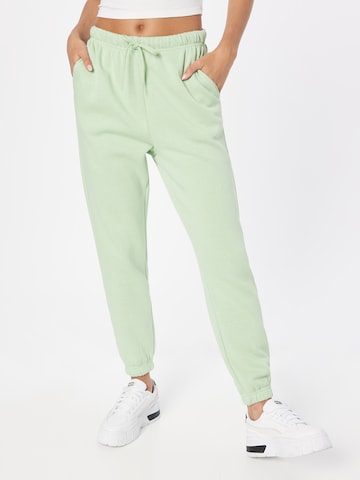 PIECES Zúžený Kalhoty 'CHILLI' – zelená: přední strana