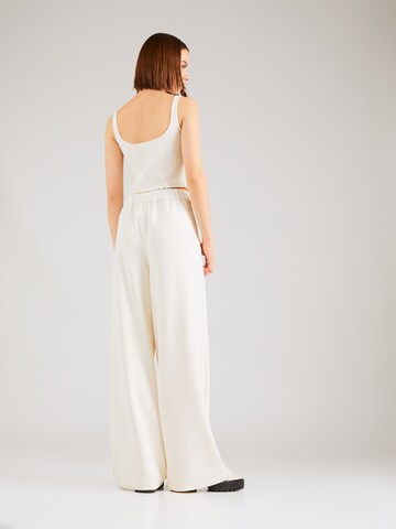 BOSS Wide leg Broek 'Emaesa' in Wit