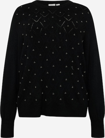 ONLY Carmakoma Sweater 'Leandra' in Black: front