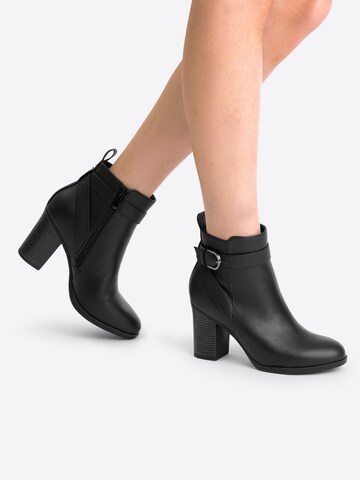 Dream Pairs Enkellaarsje in Zwart