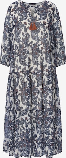 Emilia Lay Kleid in dunkelblau / cognac / weiß, Produktansicht