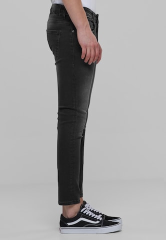 2Y Premium Skinny Jeans in Schwarz