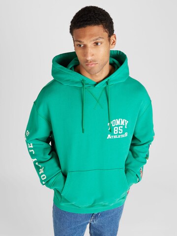 Tommy Jeans Sweatshirt 'ARCHIVE GAMES' in Green: front