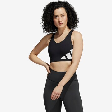 ADIDAS PERFORMANCE Bralette Sports Bra 'Ultimate' in Black: front