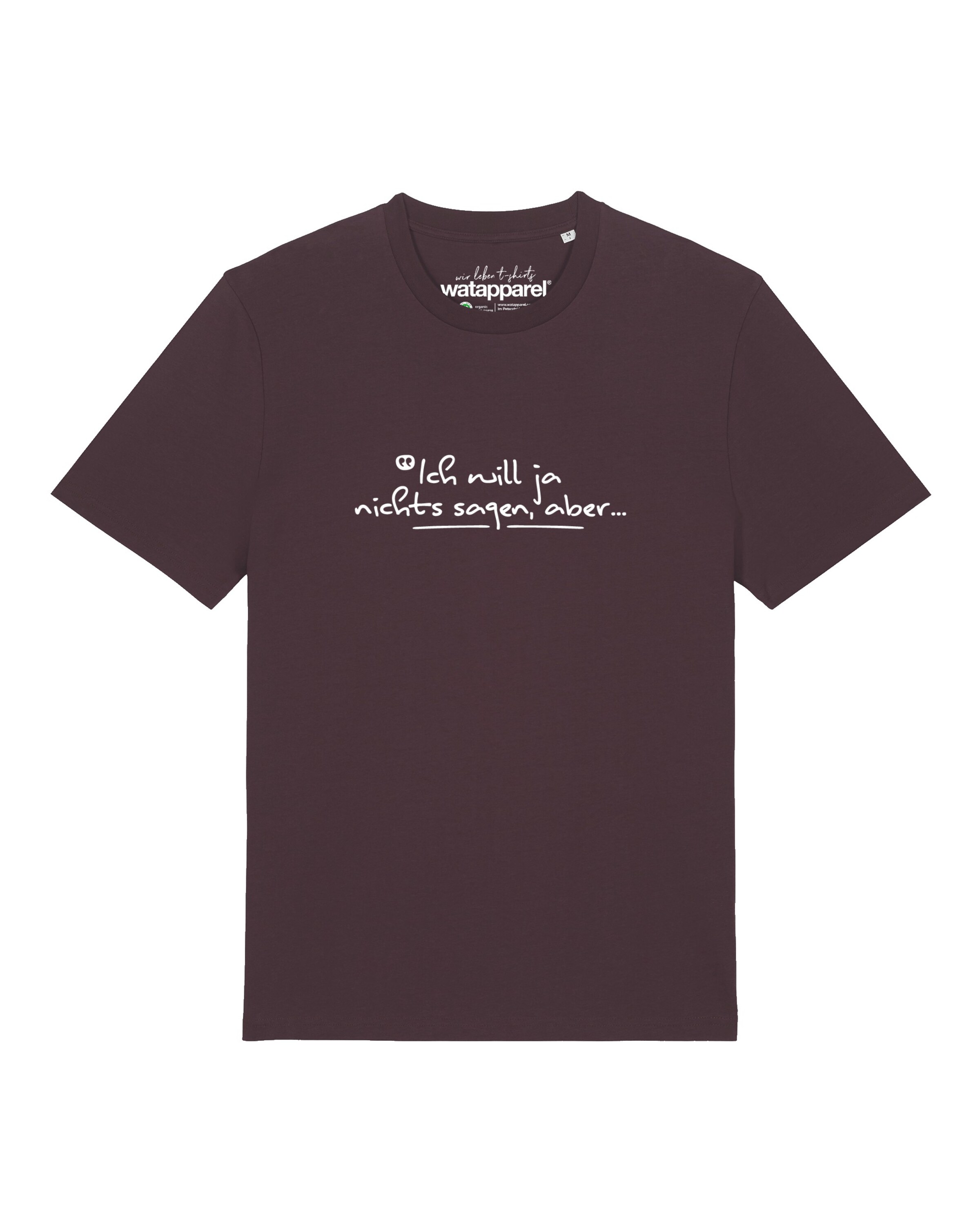 T-Shirt 'Ich Will Ja Nichts Sagen Aber' Watapparel en rouge : devant