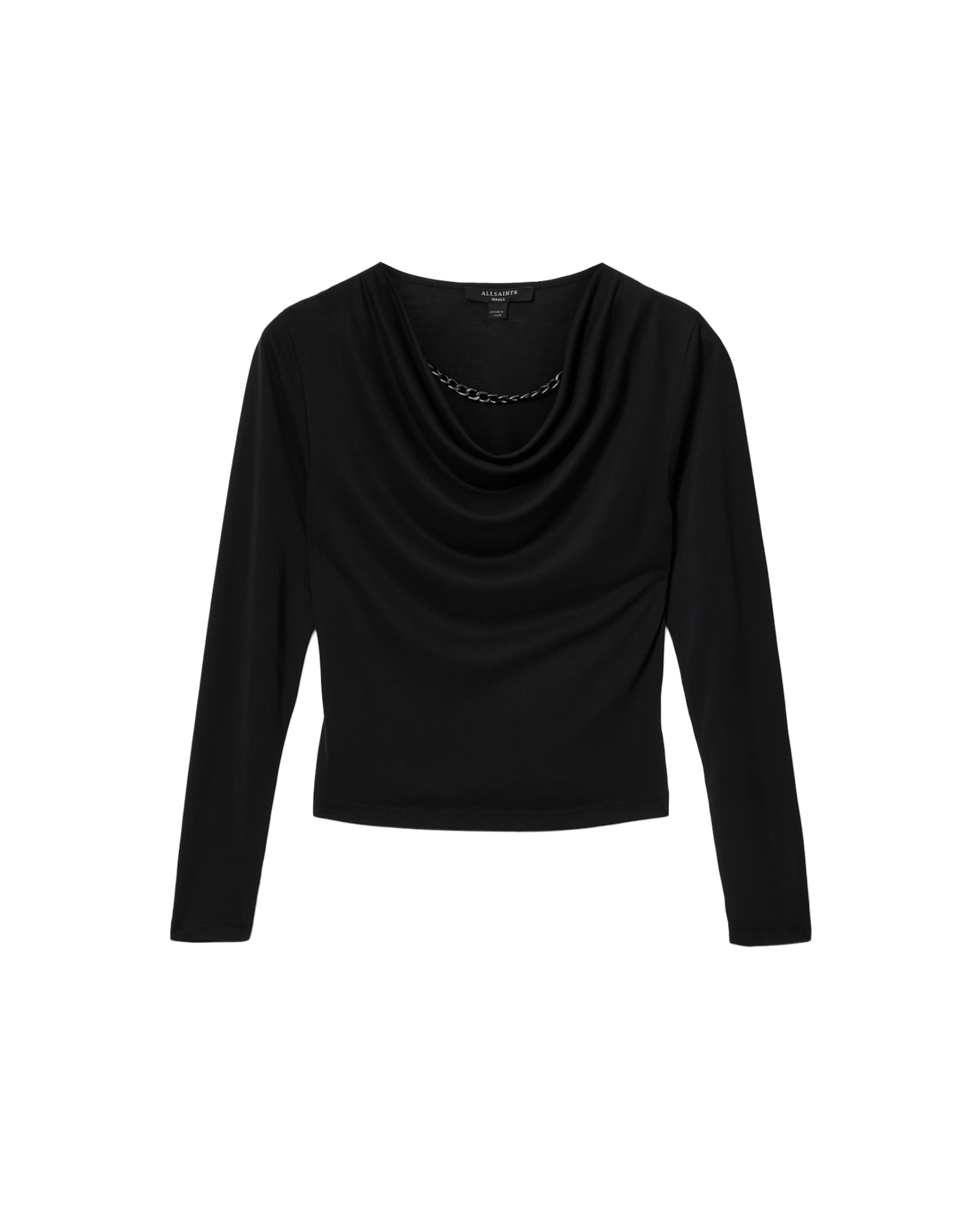 AllSaints Majica 'Hallie' | črna barva: sprednja stran