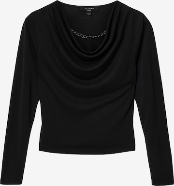 AllSaints - Camiseta 'Hallie' en negro: frente