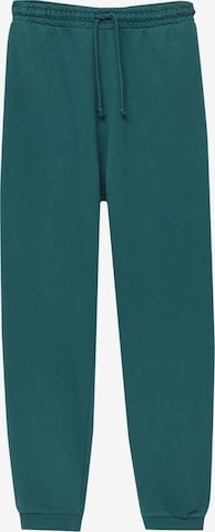 Effilé Pantalon Pull&Bear en vert : devant