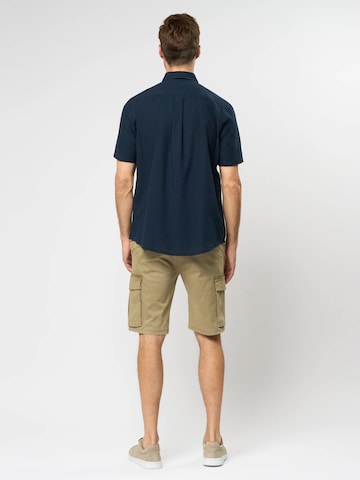 MCS Regular fit Overhemd 'Fort Worth' in Blauw