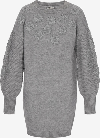 DreiMaster Vintage Strikkjole i grå: forside