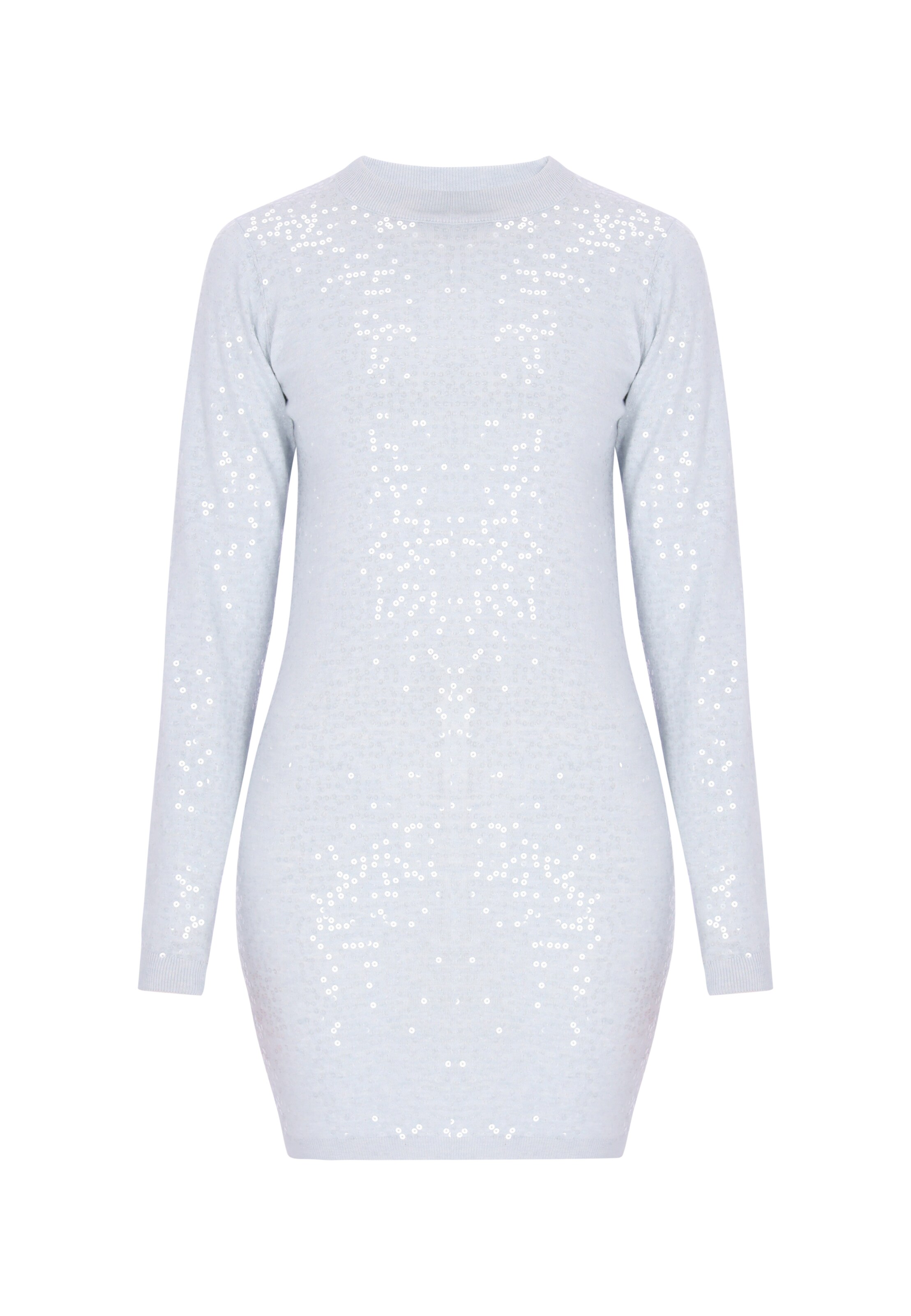 Robes en maille faina en bleu : devant