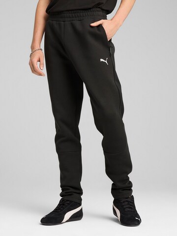 PUMA Slimfit Παντελόνι φόρμας 'Evostripe' σε μαύρο: μπροστά