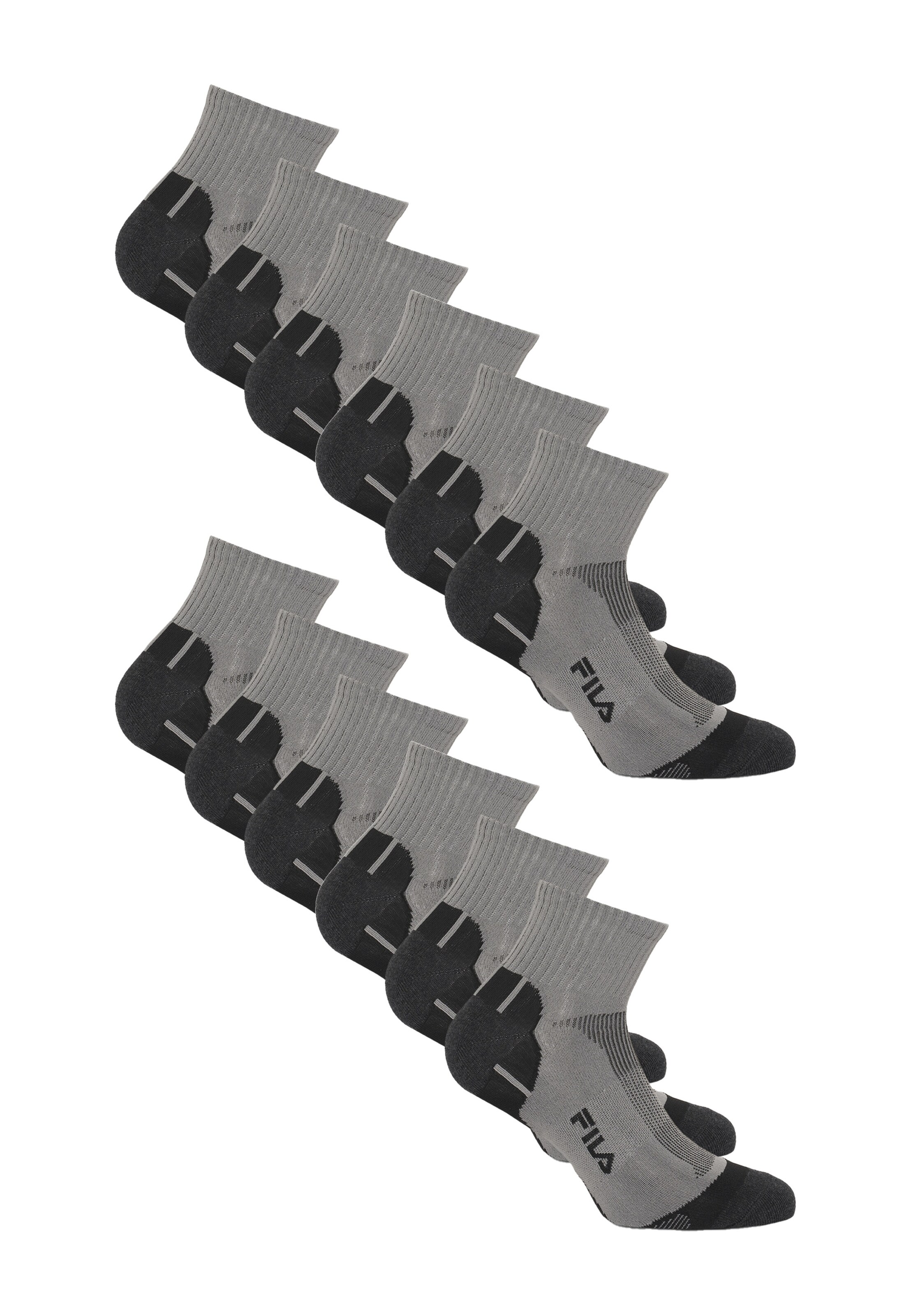 FILA Athletic Socks in Grey: front