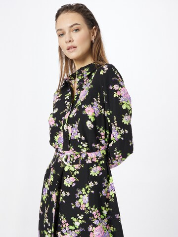 Warehouse Shirt Dress in Black