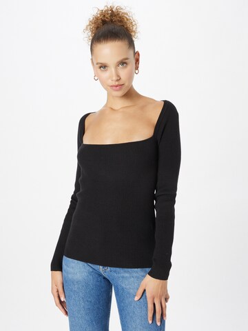 Calvin Klein - Camiseta en negro: frente