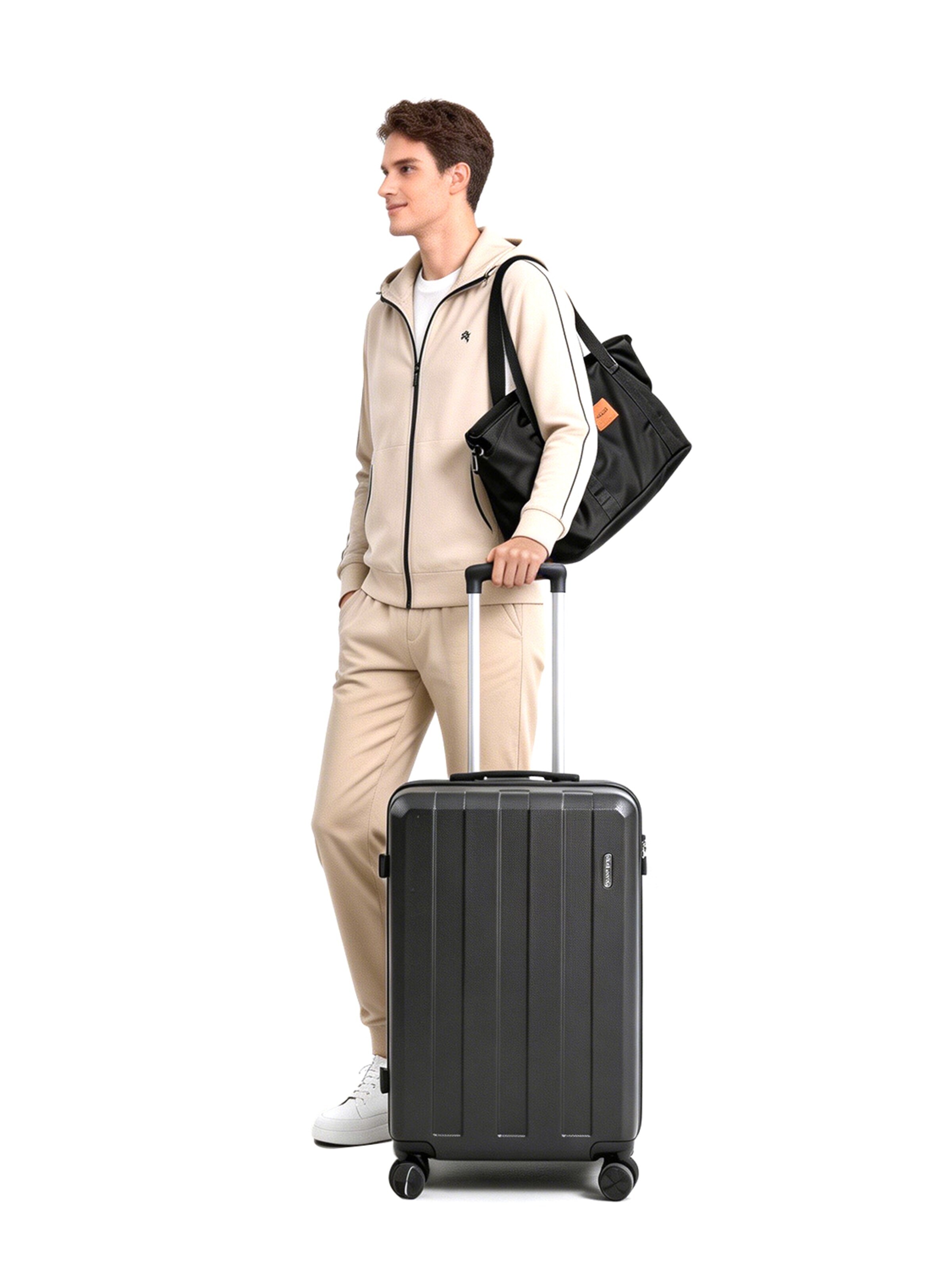 Vallsero Suitcase Set 'LG1 Skyline' in Black