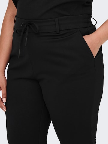 ONLY Carmakoma Tapered Pants 'Goldtrash' in Black