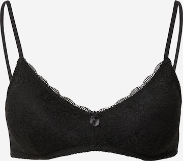 Cotton On Body Triangle Bra in Black: front