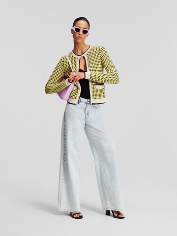 Karl Lagerfeld Knit Cardigan in Yellow