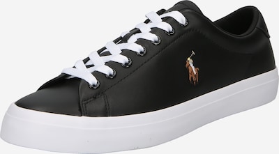 Polo Ralph Lauren Sneaker low i brun / sort / hvid, Produktvisning