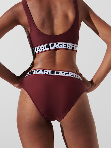 Karl Lagerfeld Bikinihose in Rot