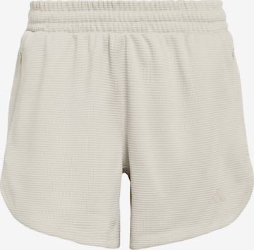 ADIDAS PERFORMANCE Loosefit Sportbroek 'Pacer' in Beige: voorkant