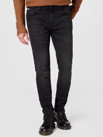 Coupe slim Jean 'Superflex' Lindbergh en noir : devant