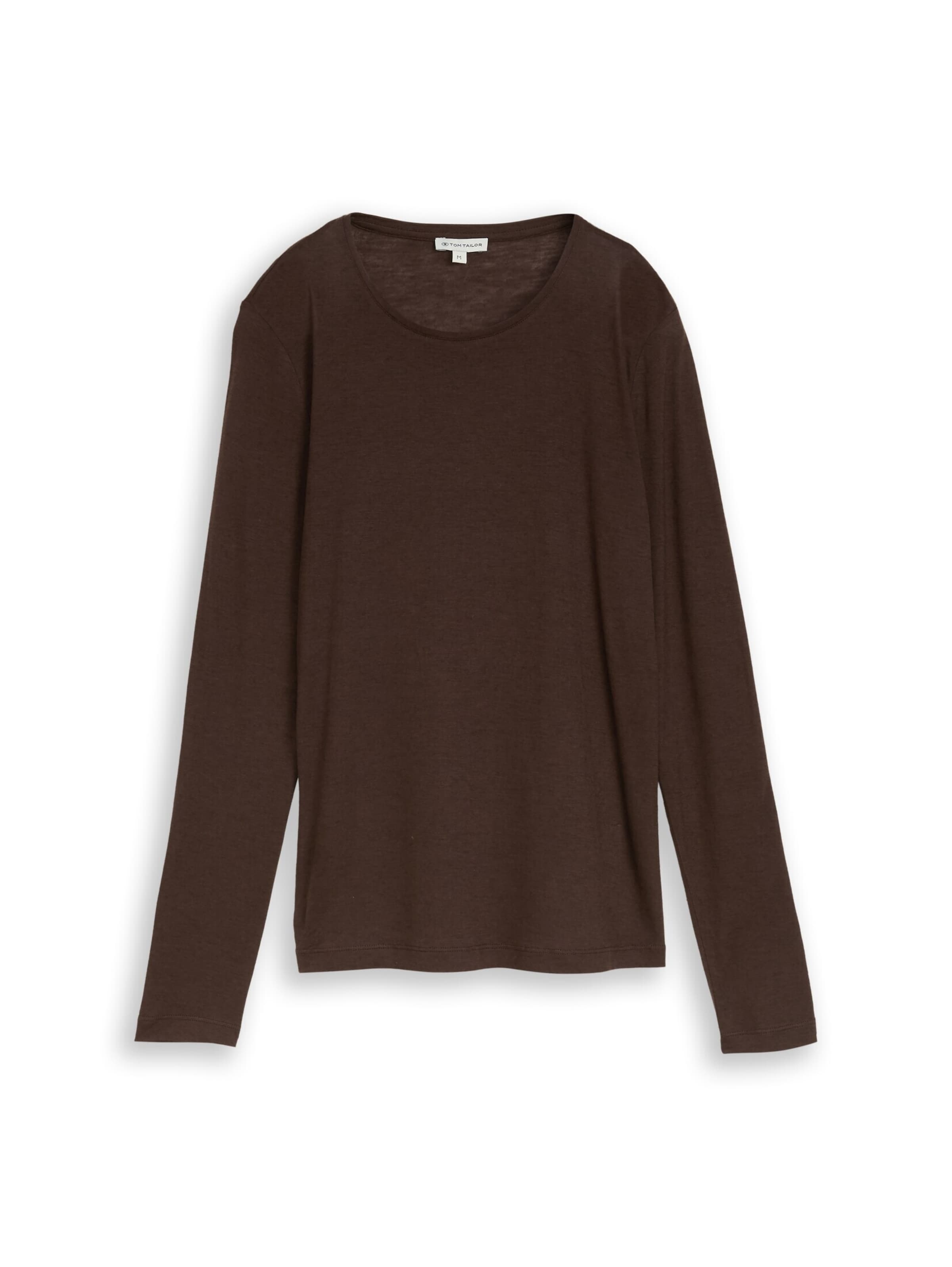 TOM TAILOR Shirt in Braun: Vorderseite