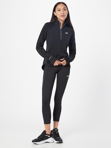 new balance Skinny Sportovní kalhoty – černá