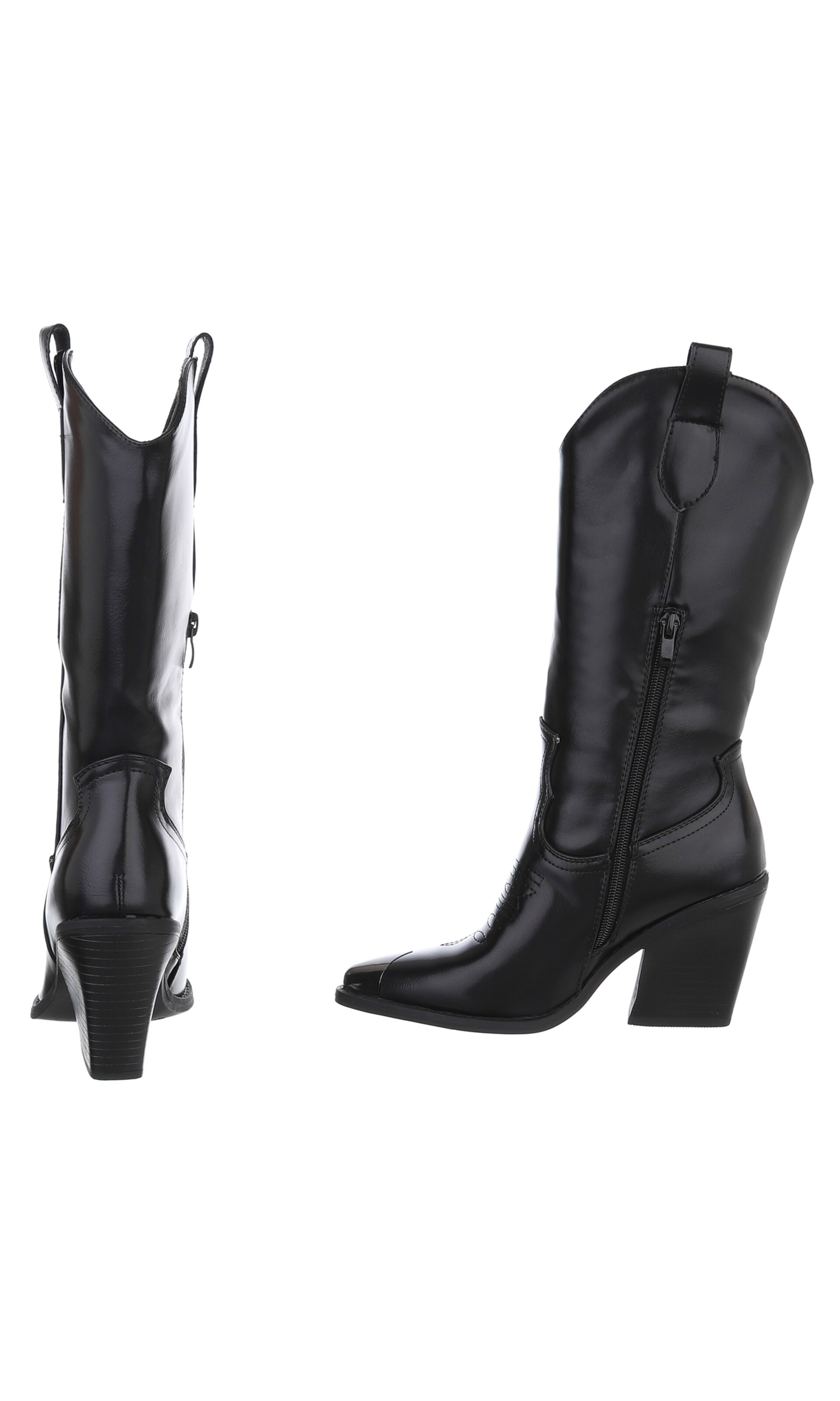 Ital-Design Stiefel in Schwarz