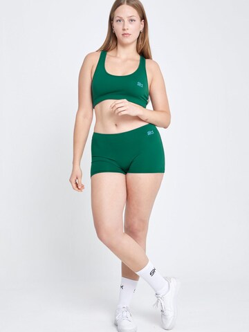 SPORTKIND Skinny Sporthose 'Short Tights'‌‌‌‌‌‌‌ in Grün