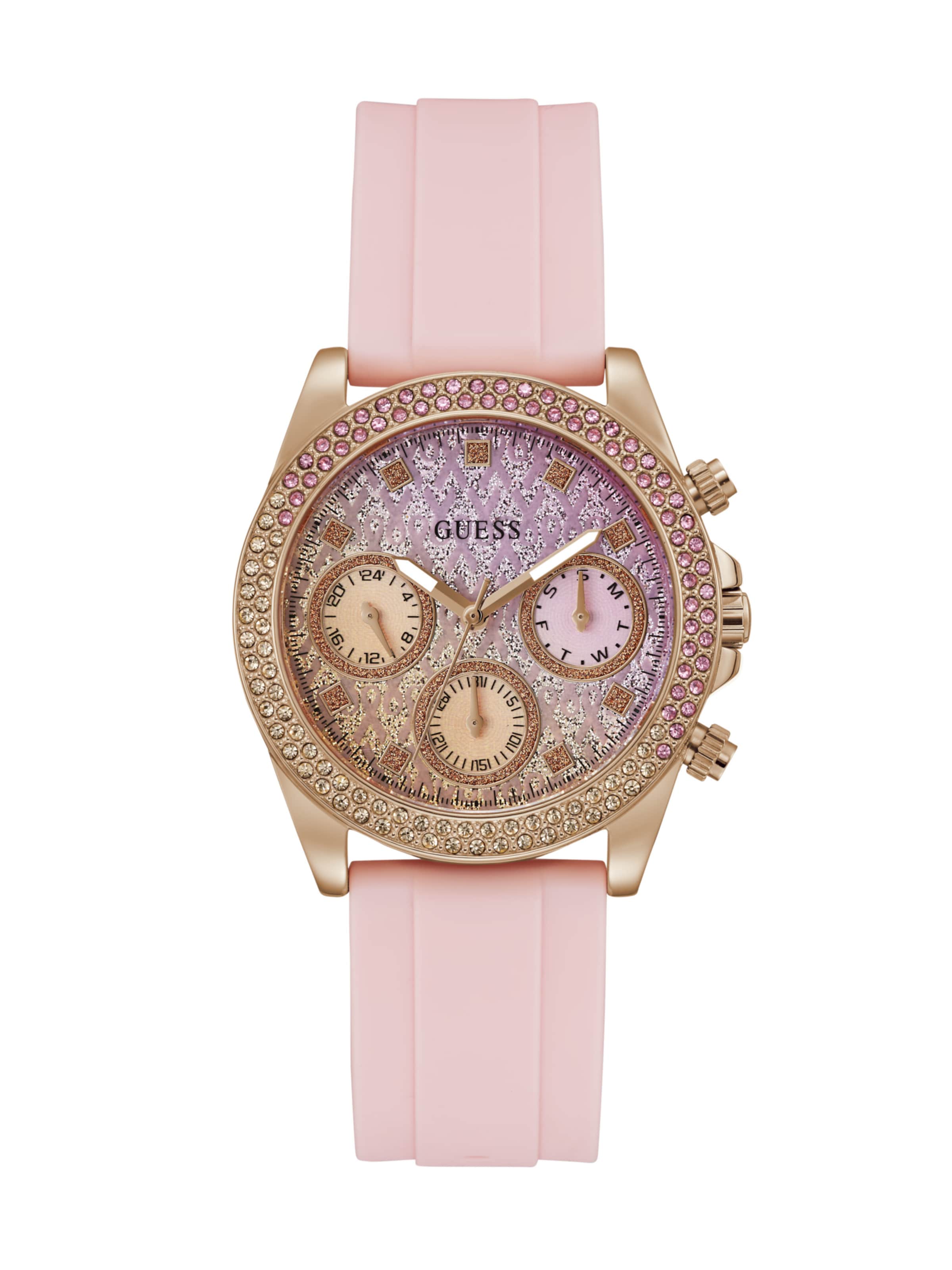 GUESS Orologio analogico in Rosa ABOUT YOU