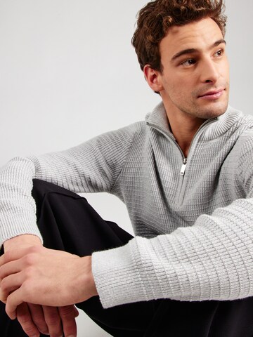 SELECTED HOMME - Jersey 'SLHTHEO' en gris