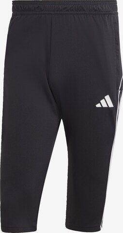 ADIDAS PERFORMANCE Slim fit Workout Pants 'Tiro 23 League' in Black: front