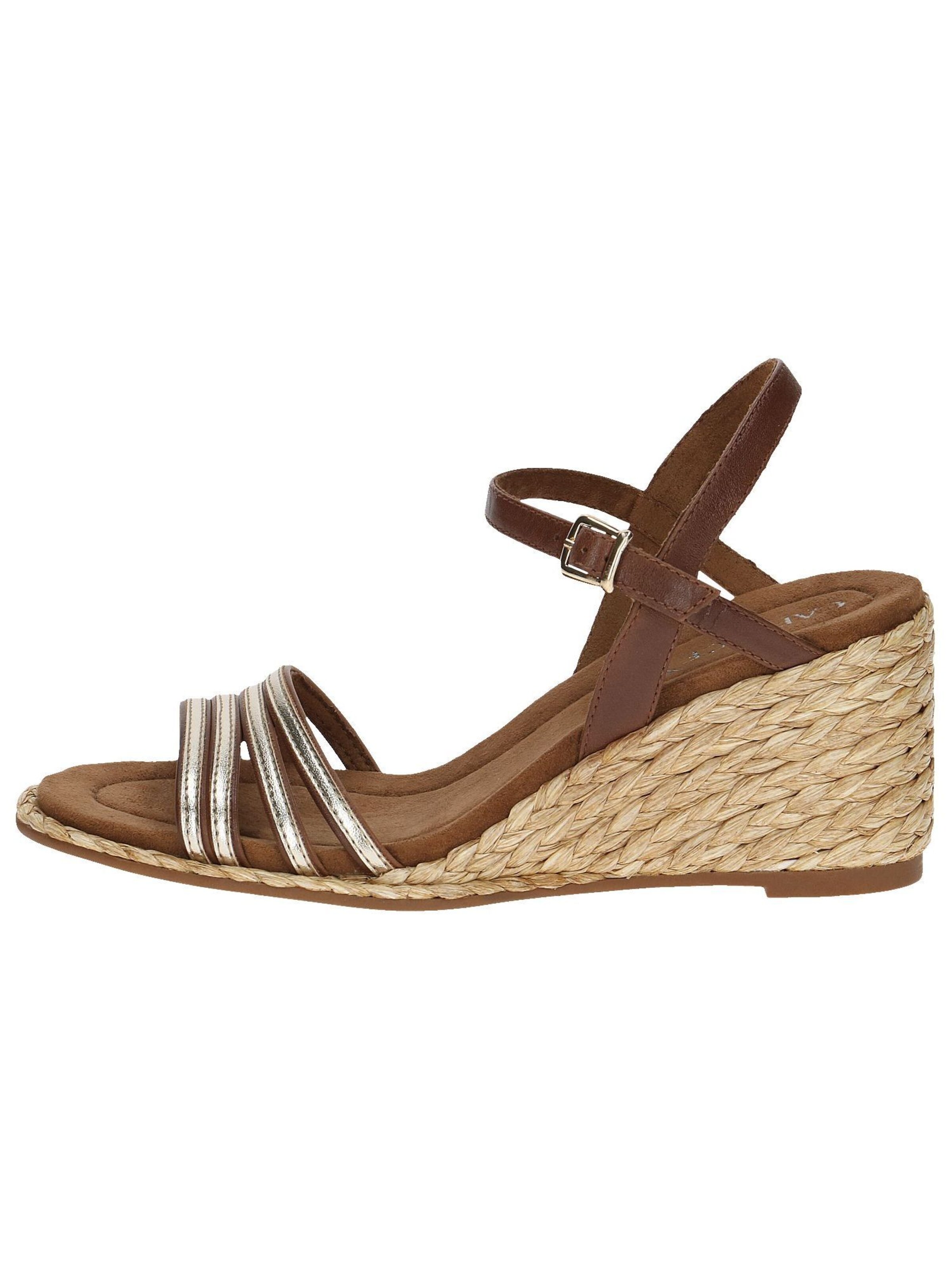 CAPRICE Sandalen met riem in Bruin
