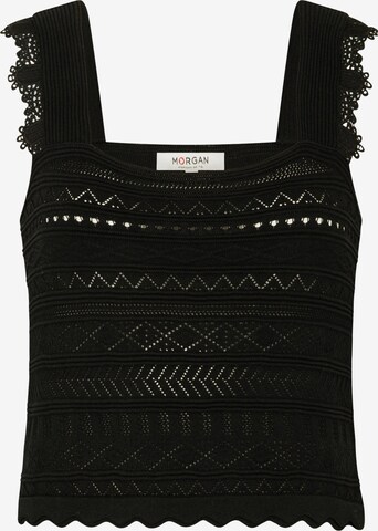Morgan Knitted top in Black: front