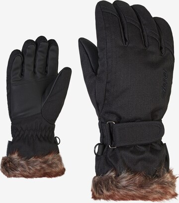 ZIENER Athletic Gloves 'Lim' in Black: front