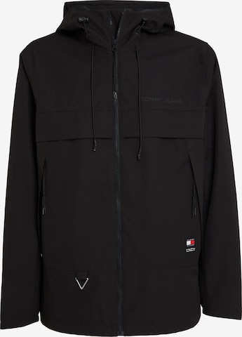 Tommy Jeans Plus Outdoorjacke in Schwarz: predná strana